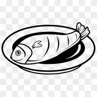 Clipart Wallpaper Blink - Fish Food Black And White - Png Download