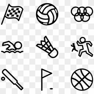 Poi Activities Outline - Drawing Icons Clipart