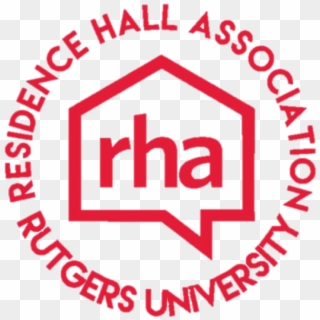 The Rha Official Logo Shall Be The Red Rha Circular - Rutgers Rha Clipart