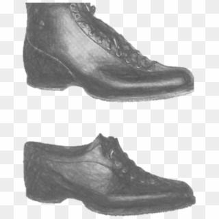 And The 'running Shoes' Worn >100 Years Ago - Clog Clipart