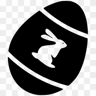 Graphic Decoration Easter Egg Hare Svg Png Icon - Black Easter Egg Transparent Clipart