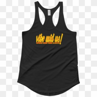 Image Of Women's Vibe Wid Us Spread Good Vibes Always - Active Tank Clipart