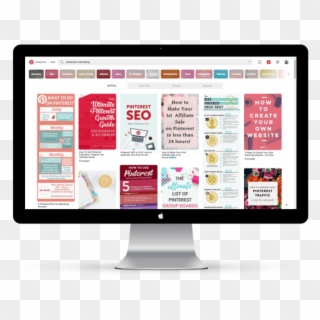 Pinterest Is The Only Platform You Need To Flood Your - Computer Monitor Clipart