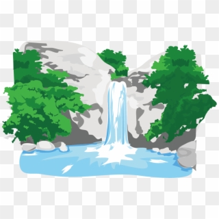 River Waterfall - Clipart Waterfall Png Transparent Png