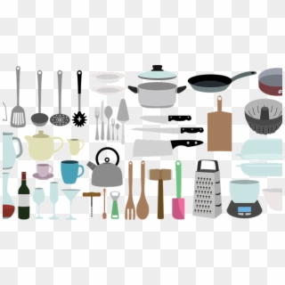 Kitchen Tools - Akcesoria Niezbędne W Kuchni Clipart