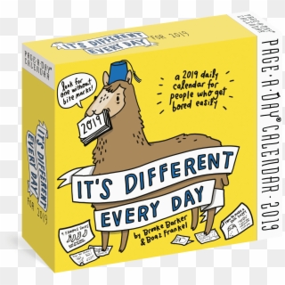 Its Different Every Day Page A Day Calendar 2019 Workman - Cartoon Clipart