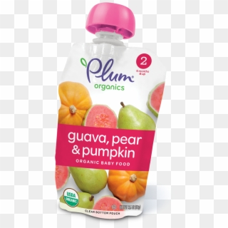 Guava, Pear & Pumpkin - 6 Month Baby Food Pouches Clipart
