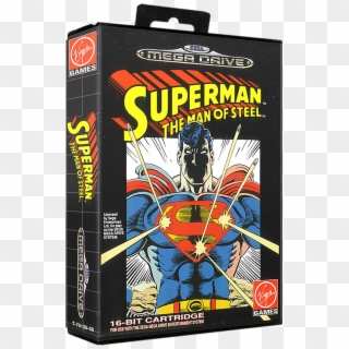 Superman - Box - 3d - Superman The Man Of Steel Mega Drive Clipart