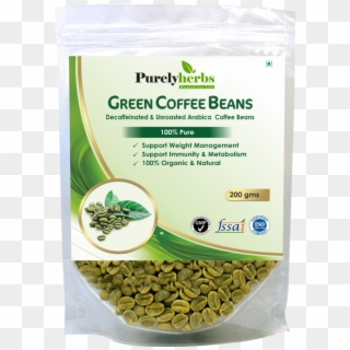 Green Coffee Beans Decaffeinated Unroasted Arabica - Green Coffee Tea Clipart