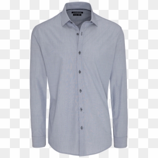Silver Brayden Slim Dress Shirt By Connor - Long-sleeved T-shirt Clipart