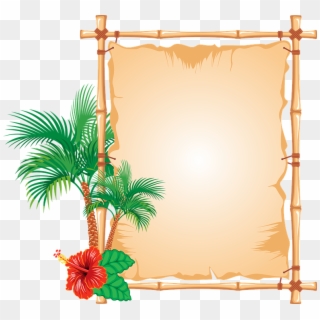 Bamboo, Border, Caribbean, Flower, Frame, Hawaii - Bamboo Frames And Borders Clipart