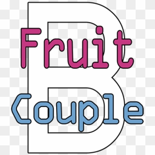 Fruit Couple B Is A Simple Puzzle, Where You Need To - Graphic Design Clipart
