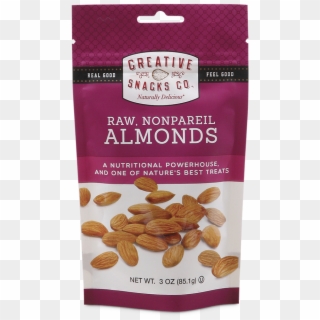 Raw, Nonpareil Almonds - Almond Nuts Snack Clipart