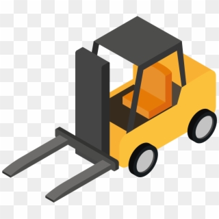 Forklift Clipart Top View - Forklift Isometric Png Transparent Png