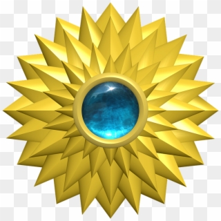 Ornament Gold Gem Flourish Circle Round Circular - Sprocket 2 1 8 Id Clipart