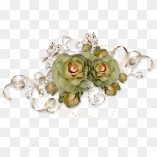 Bird Rose Tape Ornament Decor Photoshop - Garden Roses Clipart
