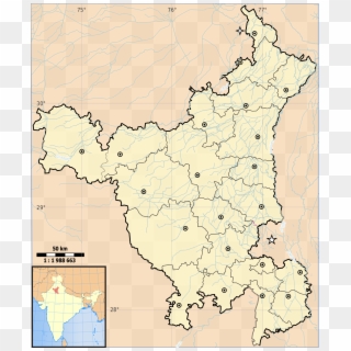 Location Map India Haryana - Kalka In India Map Clipart