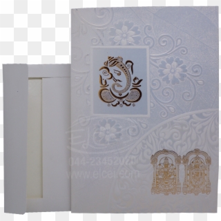 Home Hindu Wedding Cards Classy White Folding Card - Home Door Clipart