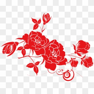 Garden Roses Wedding Convite Flower Clip Art - Red Wedding Flowers Png Transparent Png