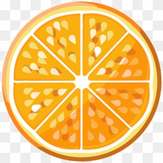 This Free Clip Arts Design Of Orange Slice Png - Flat Design Orange Fresh Transparent Png