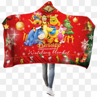 Disney Cartoon Characters 3d Hooded Blanket Hooded - Illustration Clipart