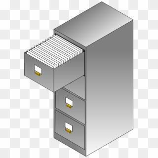 Cabinet Filing Furniture Office Files Storage - File Cabinet Clipart - Png Download