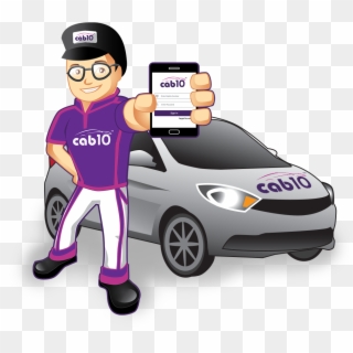 Cab10-mascot - City Car Clipart