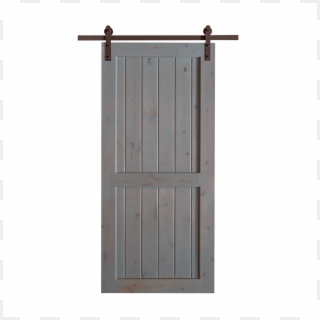 Barn Door 2 Panel V Groove Alder - Sliding Door Clipart