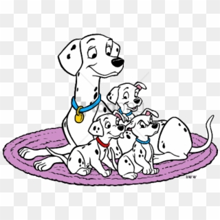 Disney Mother's Day- 101 Dalmatians Coloring Pages - 101 Dalmatians Perdita And Puppies Clipart