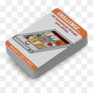 Complete The Challenge On The Card Or Suffer The Consequences - Illustration Clipart