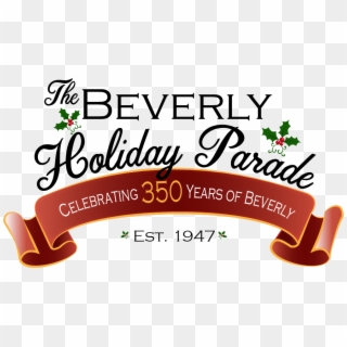 The 2018 Beverly Holiday Parade - Calligraphy Clipart