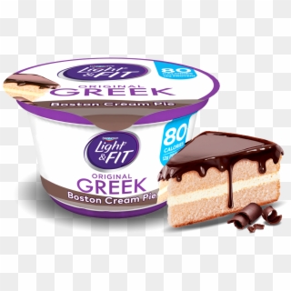 Boston Cream Pie Greek Yogurt - Light And Fit Boston Cream Clipart