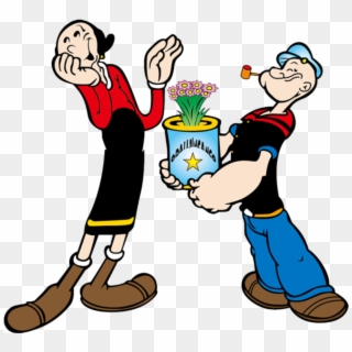 Popeye Popeye E Olivia Palito 4 Png - Popeye And Olive Png Clipart