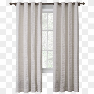 Tyler 84-inch Grommet Top Window Curtain Panel In Winter - Window Covering Clipart