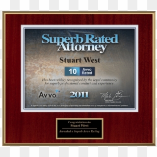 Superb Rated Attorney - Picture Frame Clipart