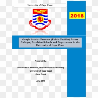 Google Scholar Presence - University Of Cape Coast Clipart