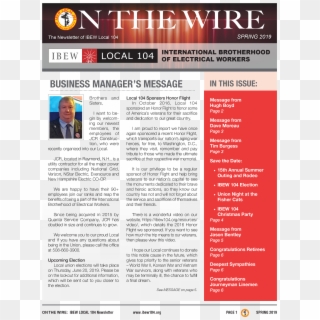 Download The On The Wire Spring 2019 Newsletter - University Of Southern California Clipart