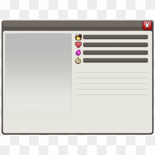 Below Is A Blank Troop Info Screen To Help You Get - Roaster Clash Of Clans Clipart