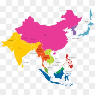 Asia Teejet Offices - South East Asia Map Not Labeled Clipart