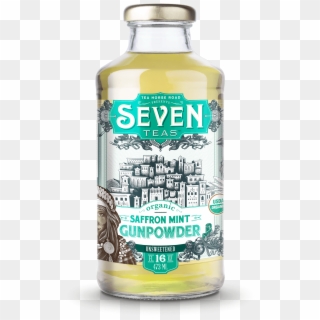 Seven Teas Saffron Mint Bottle - Bottle Clipart