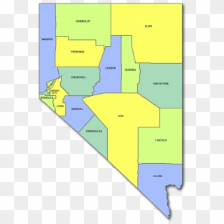 Map Of Counties - Nevada State Map With Counties Clipart