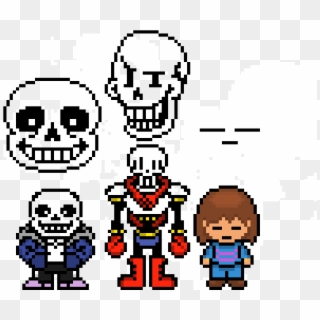 Sans And Papyrusand Some Asian Kid - Papyrus Kid Clipart