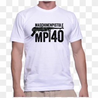 Mp40 T-shirt - Shirt With A Tank Clipart