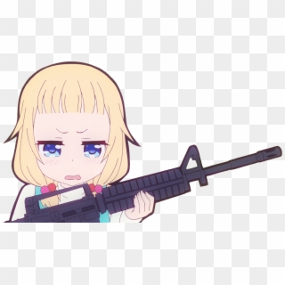 Lumineon Posted To Anime Reaction Images - Anime Memes With A Gun Clipart