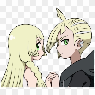 Lillie And Gladion Look Amazing Thanks To @90sukii - Cartoon Clipart