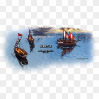 Ancient Warships - Difference Between Bireme And Trireme Clipart