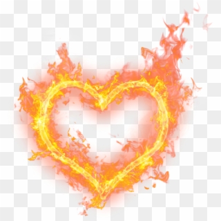 Heart On Fire Png Clipart