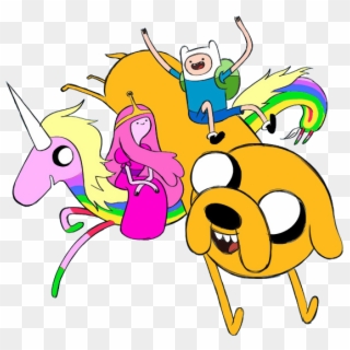 Adventure Time Finn Jake And Lady Rainicorn Clipart