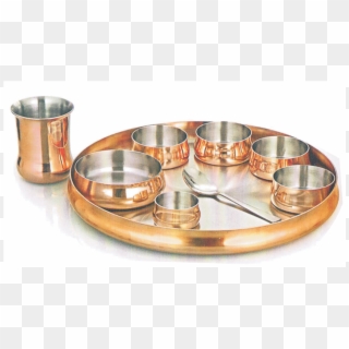 Copper Coted Dish Set - Circle Clipart