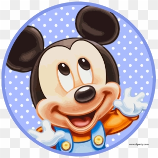 Pale Blue Mickey Clipart Png - Mickey Mouse Bebe Transparent Png